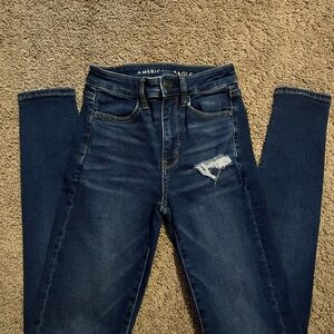 American Eagle Outfitters High Rise Blue Jeans